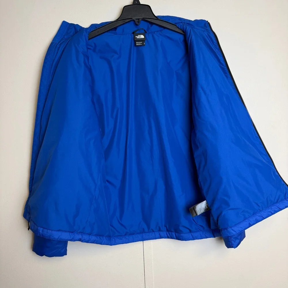The North‎ Face Mens Blue Quilted Puffer Jacket Full Zip NF0A3XB7 Size M